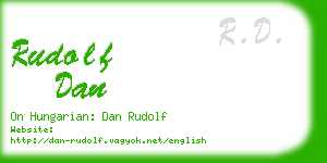 rudolf dan business card